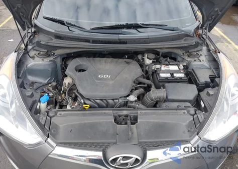 2012 Hyundai Veloster Base W/Black from USA, damaged, VIN KMHTC6ADXCU050938